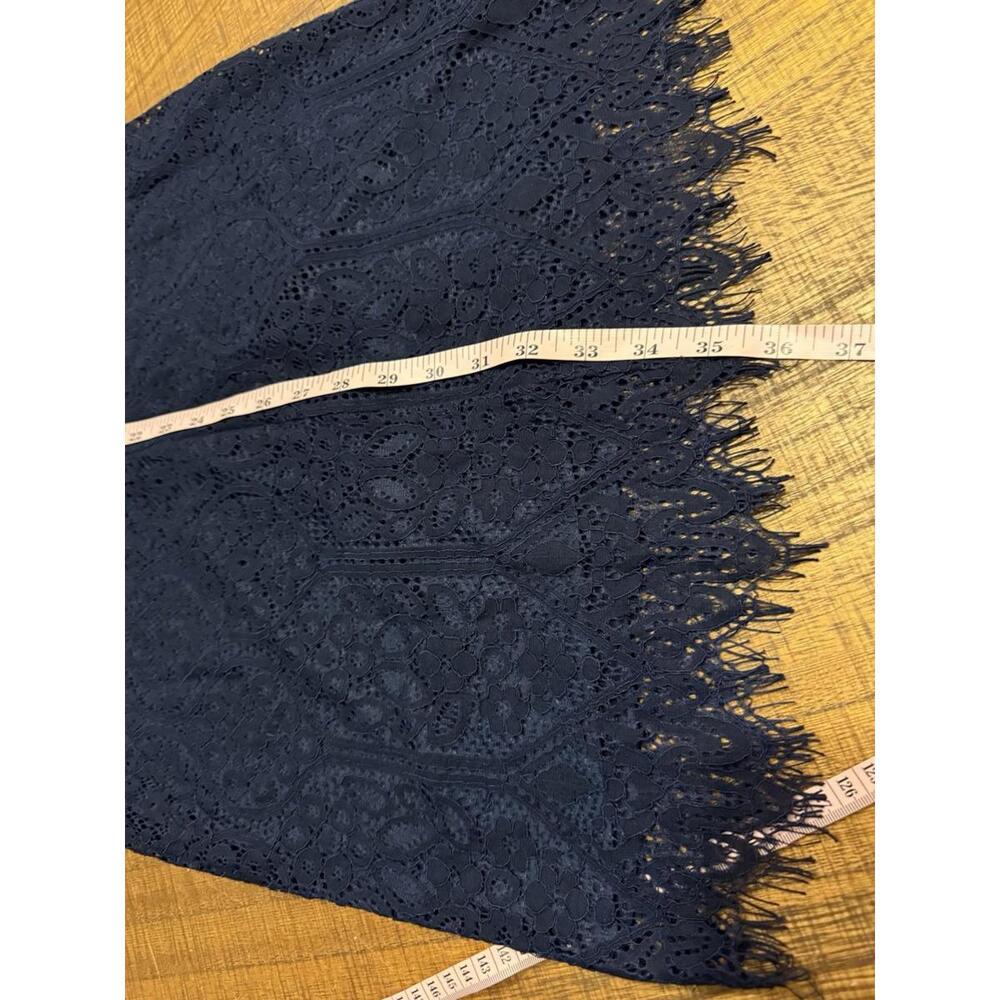 Lulus Navy Lace Dress Long Sleeve Midi Cocktail Party SZ S - Picture 10 of 15